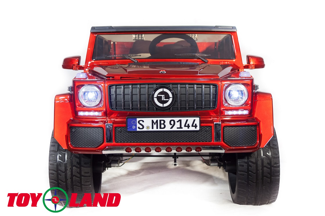 Электромобиль джип Mercedes Benz G Maybach, красный  